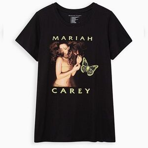 Mariah Carey Relaxed Fit Cotton Crew Tee